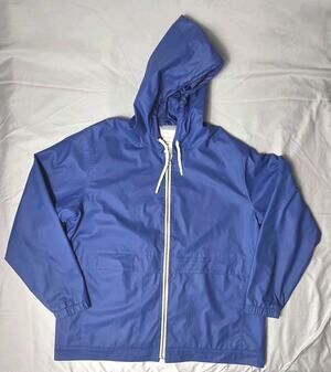 Weatherproof Vintage Men's Hooded Rain Jacket - Blue - Size XL - Full Zip
